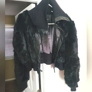 Ashley Stewart faux fur jacket